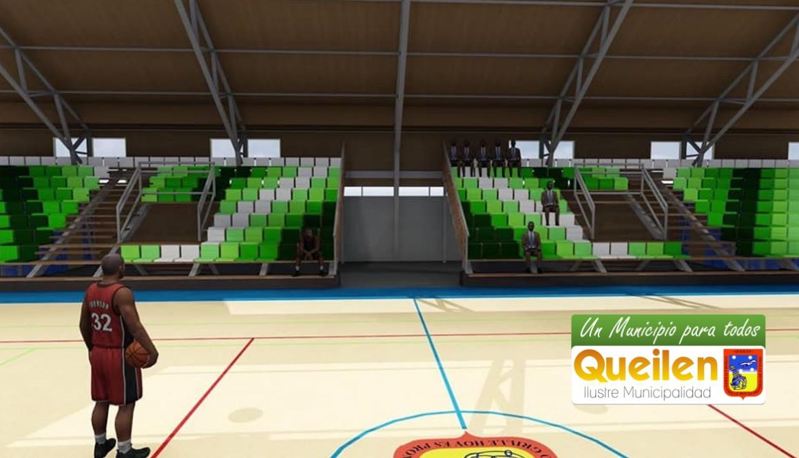 MAS DE 320  MILLONES DE PESOS  DEJARAN NUEVO AL  GIMNASIO MUNICIPAL DE  QUEILEN