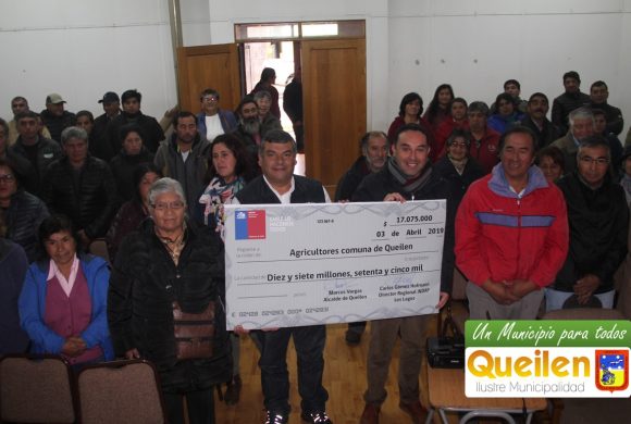 17 MILLONES DE PESOS RECIBIERON AGRICULTORES QUEILINOS
