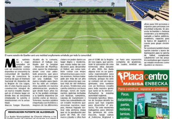 MÁS DE MIL MILLONES DE PESOS COSTARÁ EL NUEVO ESTADIO DE QUEILEN MÁS DE MIL MILLONES DE PESOS COSTARÁ EL NUEVO ESTADIO DE QUEILEN