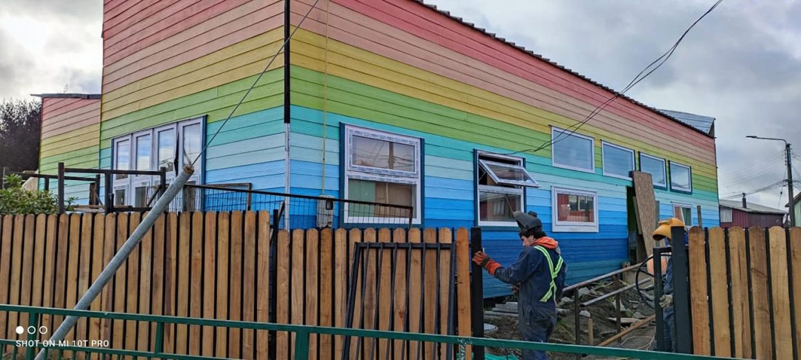 90% de avance tiene la remodelación del jardín Infantil “Los Bajitos” de Queilen
