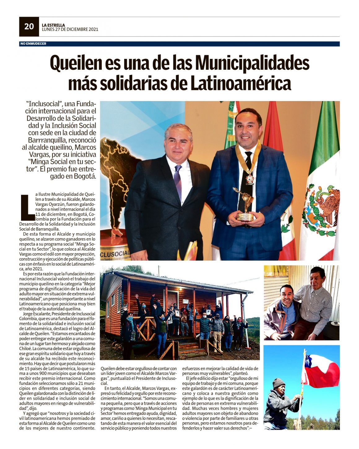 Queilen: Es una de las Municipalidades más solidarias de Latinoamérica