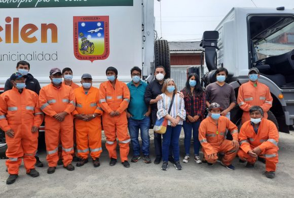 Nuevo camión recolector de basura para Queilen Nuevo camión recolector de basura para Queilen